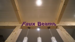 DIY Interior Faux Beams - Remodel and Installation