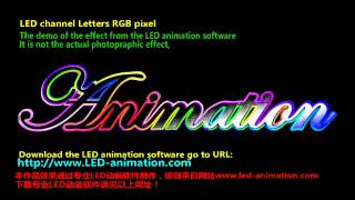 How to make LED letters RGB pixel effects with neonplay and neonedit or  led animation software screenshot 4