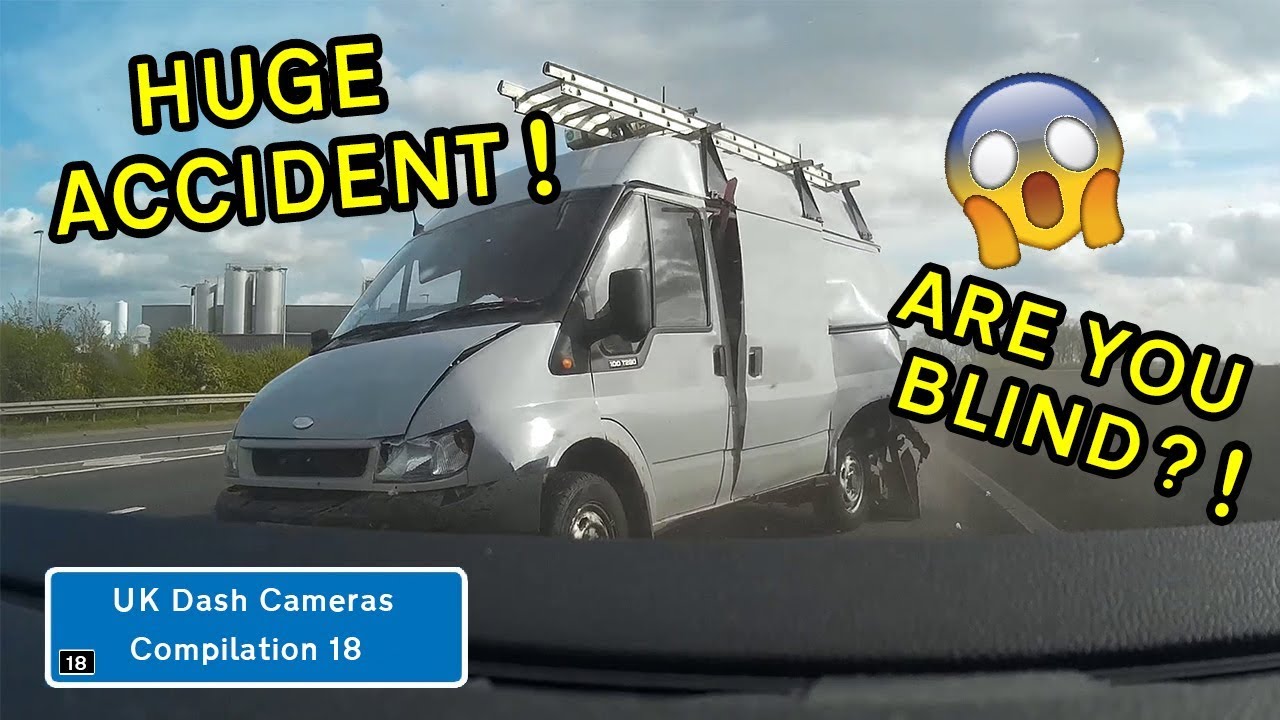 UK Dash Cameras - Compilation 18 - 2018 Bad Drivers, Crashes + Close Calls