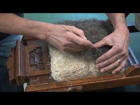 Eastlake Chair Upholstery Secondary Stuffing Techniques Youtube