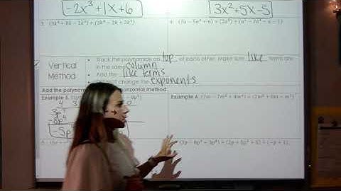 Adding and Subtracting Polynomials Part 2