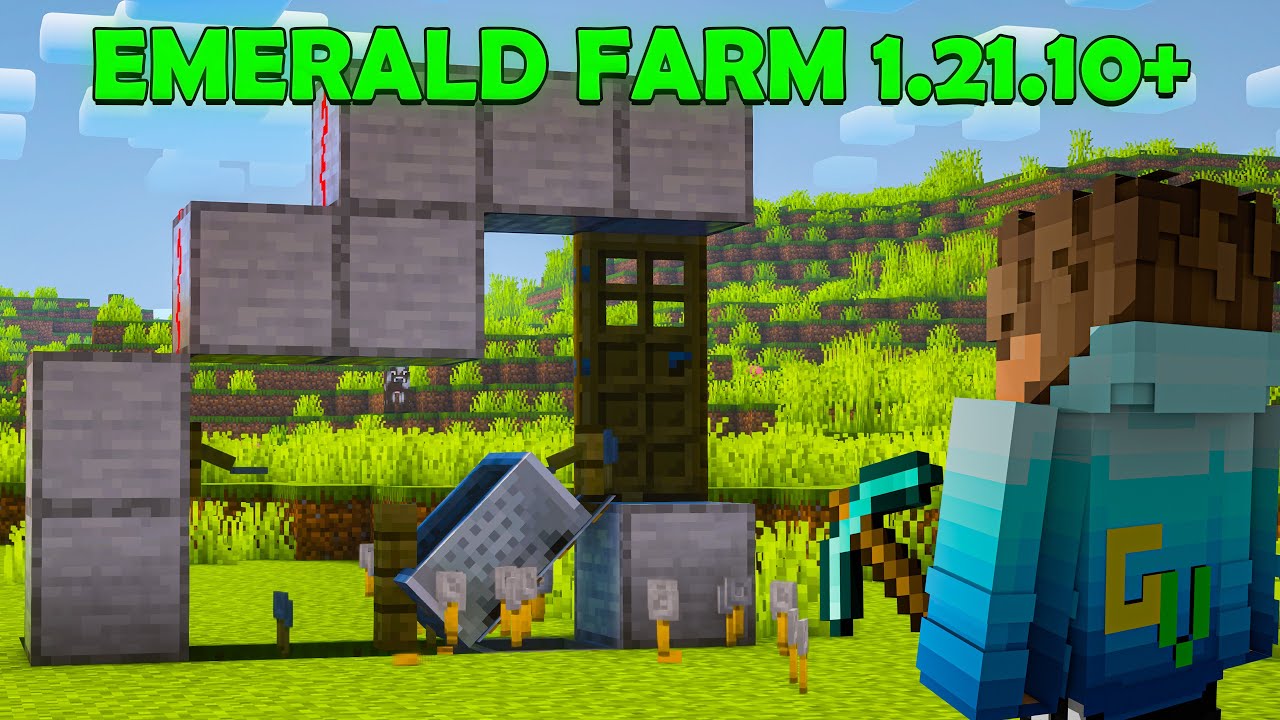 Best Minecraft Emerald Farm 1.21.10+ 🤩 - YouTube