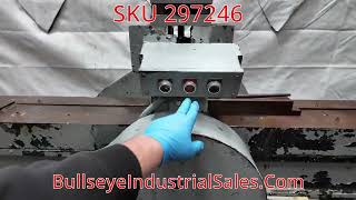 SKU 297246 Heavy Duty Seam Compress Roller Machine W/ Gear Driven Traversing Table