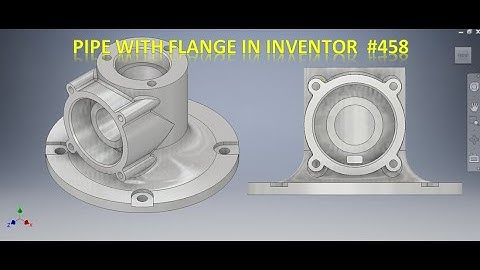 Pipe with Flange in Autodesk Inventor || Inventor Tutorial for Beginners #458 || Cad 3d || Pipe