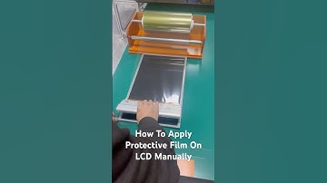 How To Apply Protective Films On LCD Screen Manually #laptop #screen #monitor #lcd #refurbish #fix