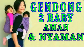 Cara Menggendong 2 Baby Sekaligus Dengan Benar, Aman dan Nyaman