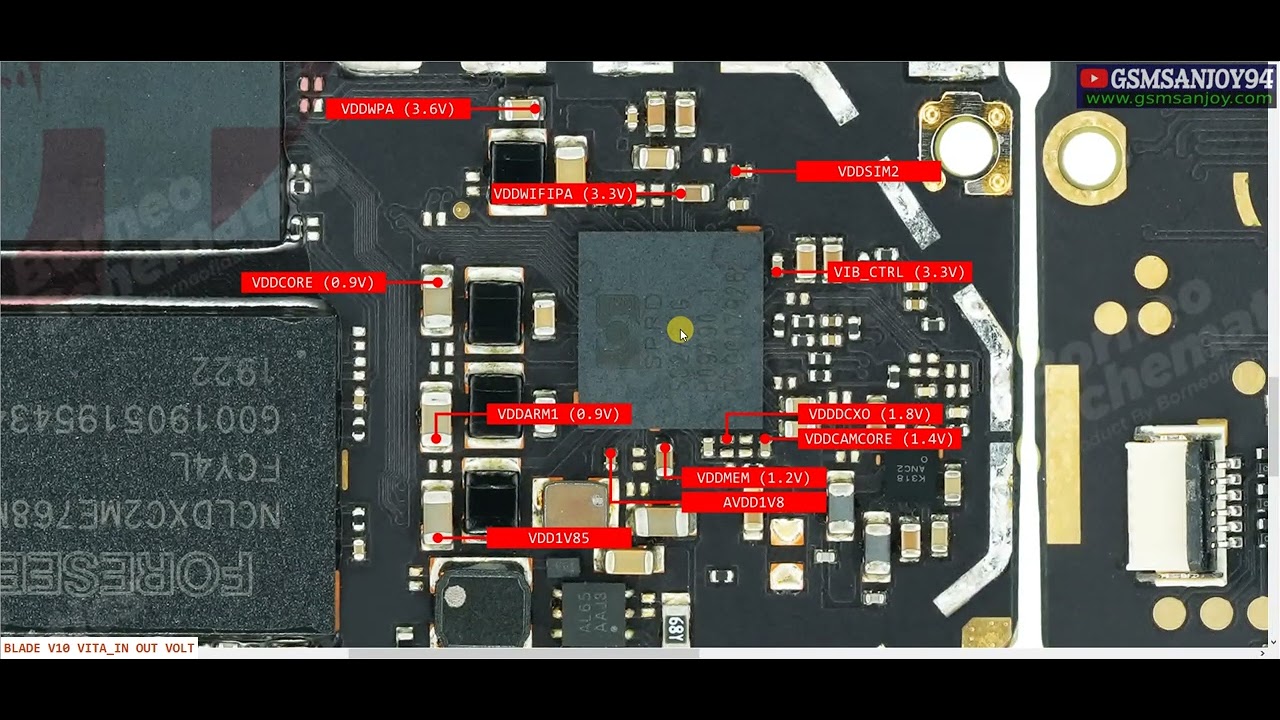 ZTE BLADE V10 VITA input output voltage Diagrams Free by GsmSanjoy