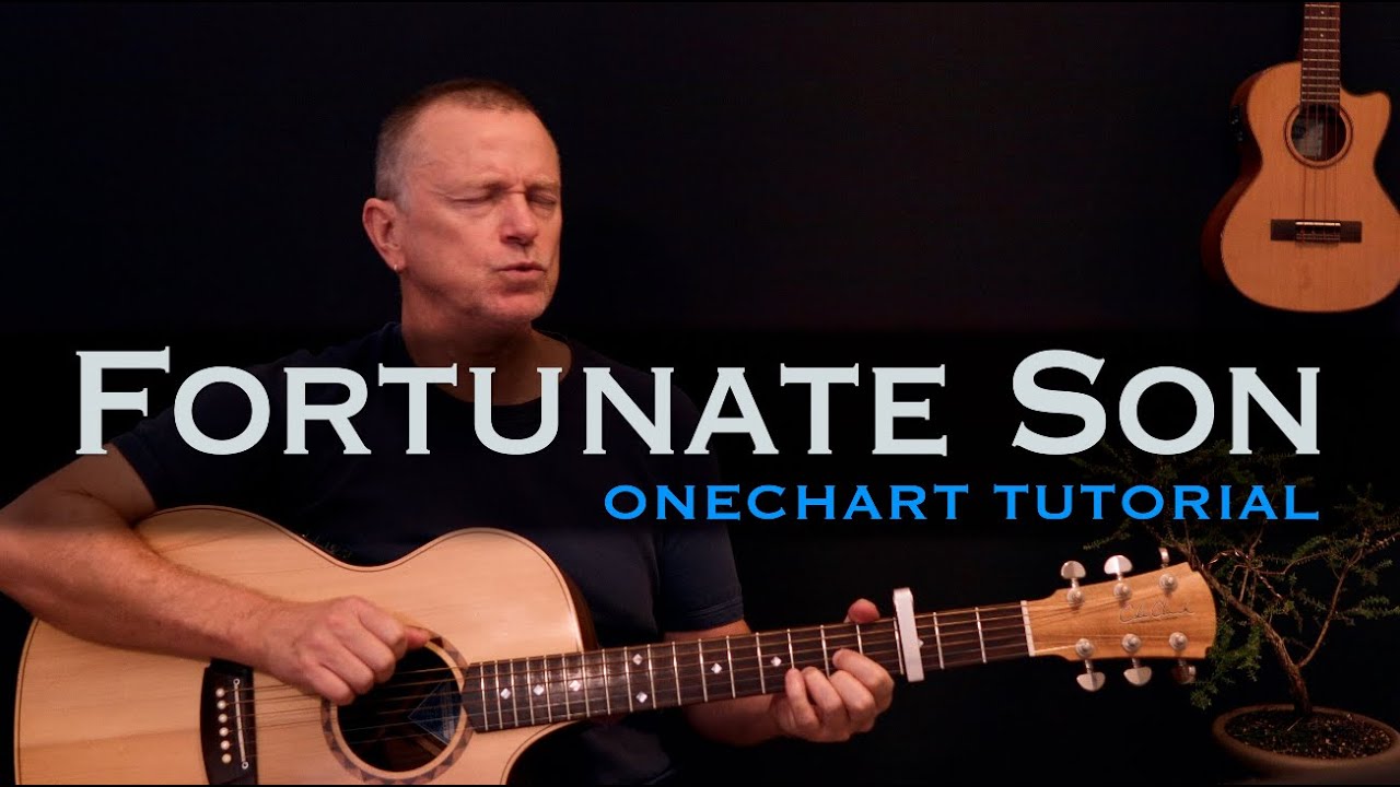 Fortunate Son Creedence Clearwater Revival guitar lesson tutorial [free