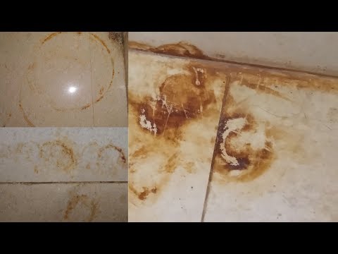 3 Easy way to remove rust iron,cylinder stain on tiles,floor,marbles in 5 min  in tamil
