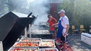Members of St James Armenian Church cook food for the Armenian Food Festival