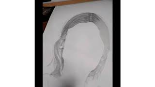 Doe-Eyed Girl Drawing With Apsara Pencil.