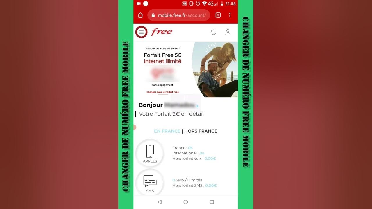 FREE MOBILE, comment changer de numéro de téléphone sur l'espace abonné Free