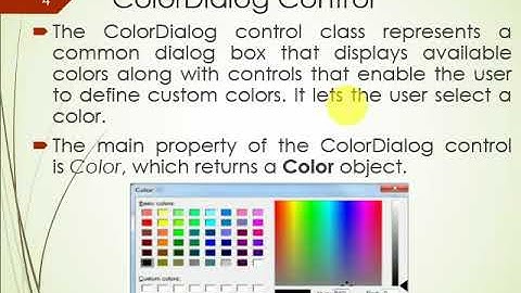 Common Dialog Box Control