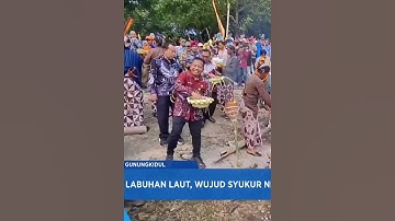labuhan laut, wujud syukur nelayan pantai baron