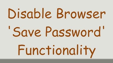 Disable Browser 