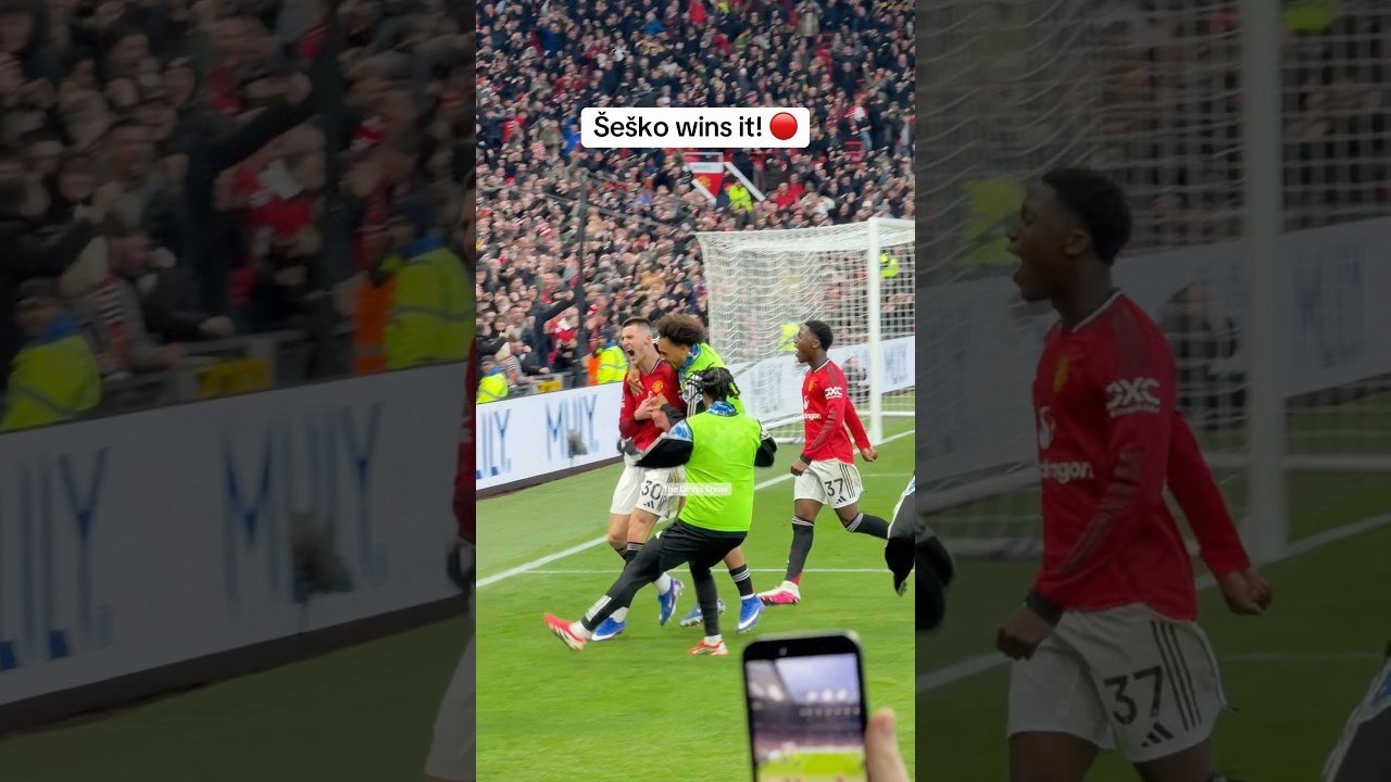 Benjamin Šeško gets the last minute winner for Manchester United vs Fulham 