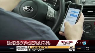 Bill banning cellphone use while driving heading to Iowa governor's desk