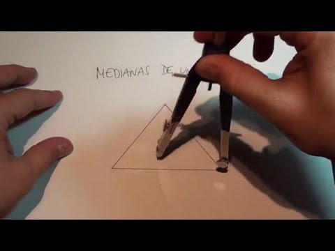Video: Cómo Dibujar La Mediana En Un Triángulo