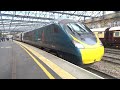 The Class 390 'Pendolino' Avanti West Coast No.390123 leaves at Carlisle. (FT. 'NORTHERN BELLE')