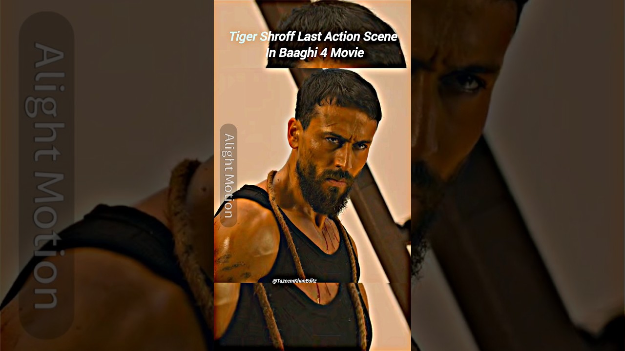Tiger Shroff🔥 Last Action Scene In Baaghi 4 Movie|#tazeemkhaneditz