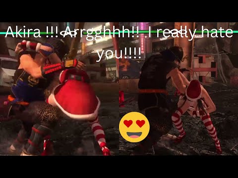 Dead Or Alive 5 - Akira vs Kokoro using his belly punch throw