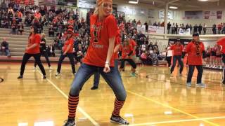 2015 BHS Homecoming Pep Assembly - Staff Routine to Nae Nae!