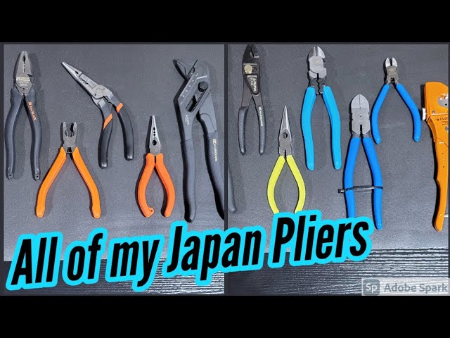 All of My Pliers Made in Japan Great Tools Fujiya - YouTube