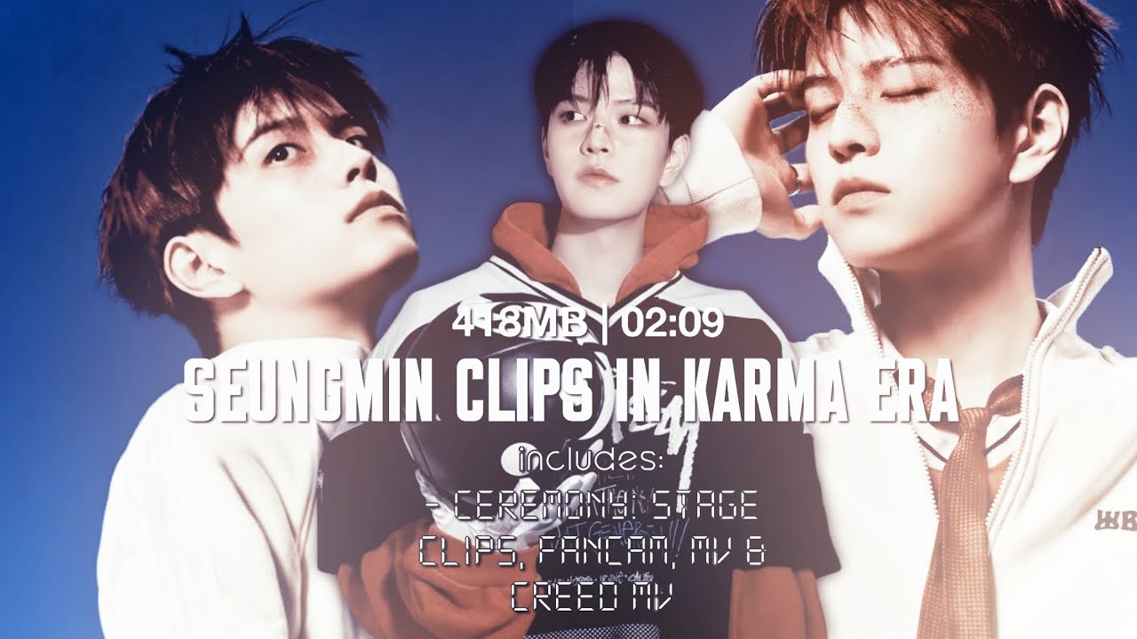 Seungmin in Karma era clips for edits pt1