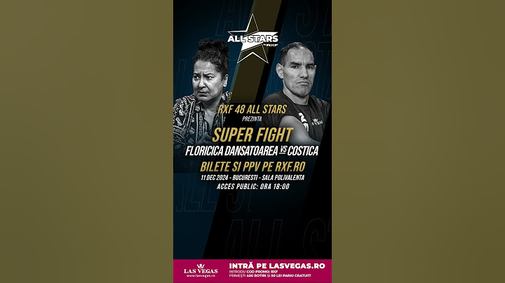 RXF 48 ALL STARS: FLORICICA DANSATOAREA vs COSTICĂ PRISECARU - 11 Dec, Sala Polivalentă
