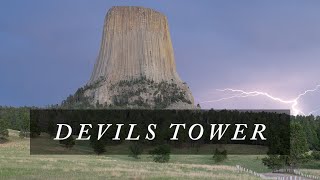 Devils Tower in Lightning & Starlight | Epic Black Hills Photography