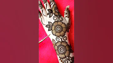 New arabic backhand mehndi design | easy mehandi #shorts #short #mehndi #mehandi #mehndidesign