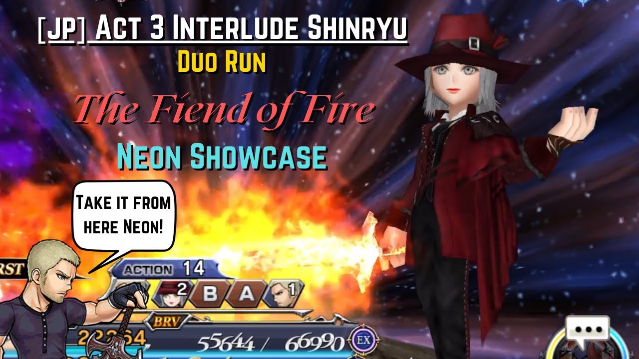 [JP] DFFOO: Neon Showcase (Act 3 Interlude Shinryu)