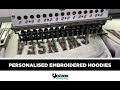 Personalised Embroidered Hoodies In Progress I Yazzoo Personalised Clothing