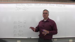 ACCUPLACER Review: Elementary Algebra Problem 38 - Mathematics with Dan Avedikian
