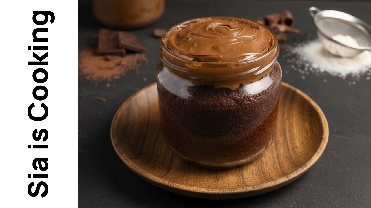 Ατομικό Κέικ Σοκολάτας σε Βαζάκι | Με 1 Αυγό & Έτοιμο σε Λίγα Λεπτά | Sia is Cooking