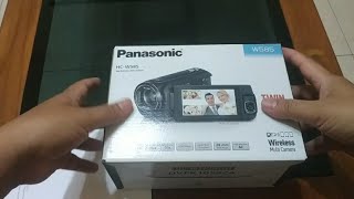 Unboxing Handycam Panasonic HC-W585