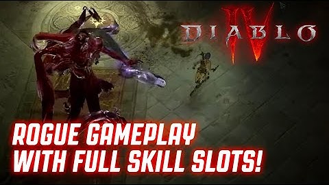 Diablo 4 Early Access Beta ROGUE GAMEPLAY WITH FULL SKILL SLOTS!