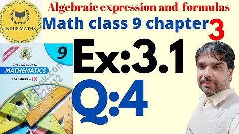 Exercise 3.1 Q4 Class 9 Sindh Board || Class IX || Sindh Text Board || indus maths/chapter3.