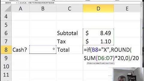 Round to the nearest nickel IF cash