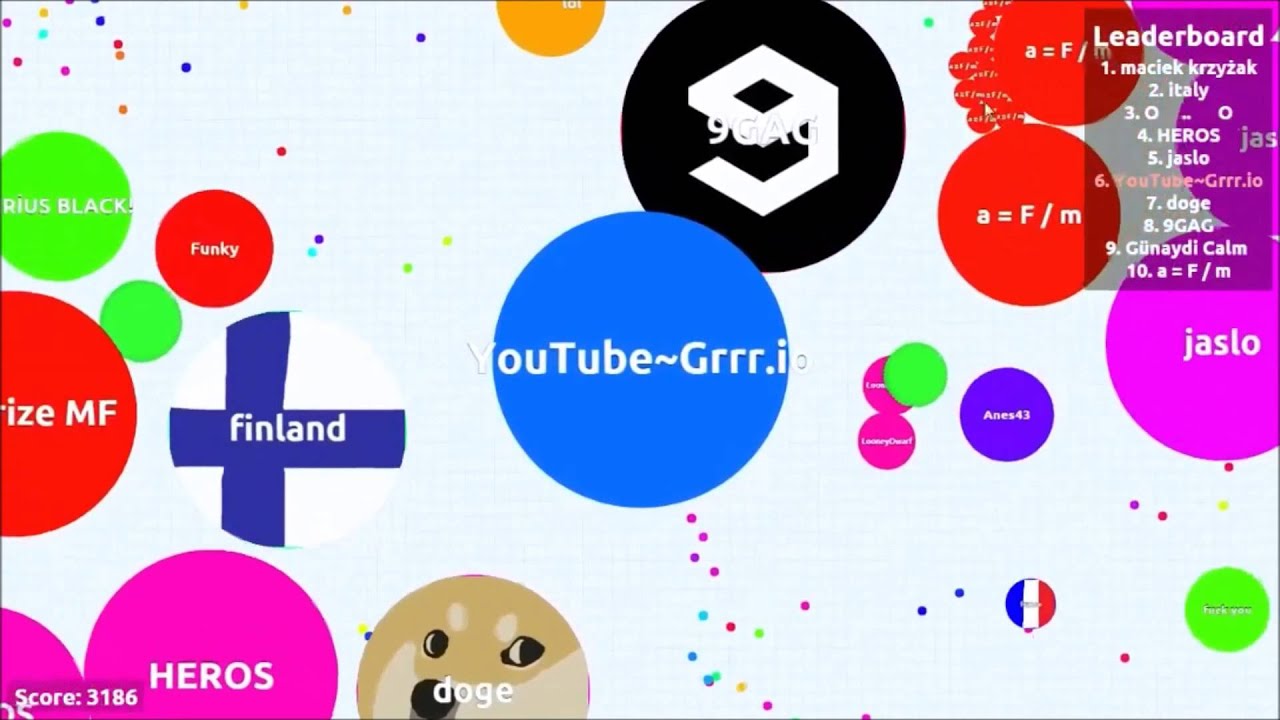 Agar.io (13k!!!) With A Bit Of Lag - Jumbo -Grrr.io Style
