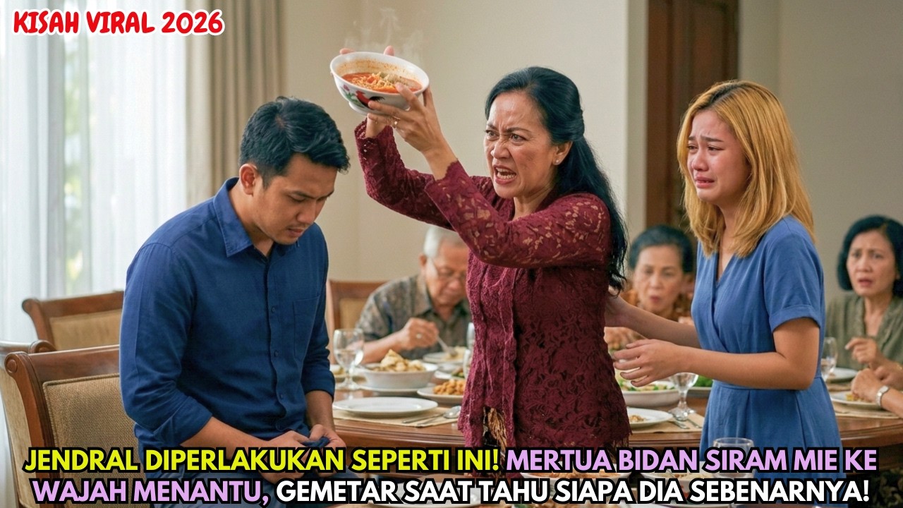 JENDRAL GEGER‼️ Mertua Bidan Siram Mie ke Wajah Menantu, Gemetar Saat Tahu Siapa Dia Sebenarnya!
