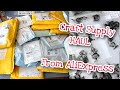 Unpacking AliExpress Craft Supply HAUL   Stamps and Cutting Die
