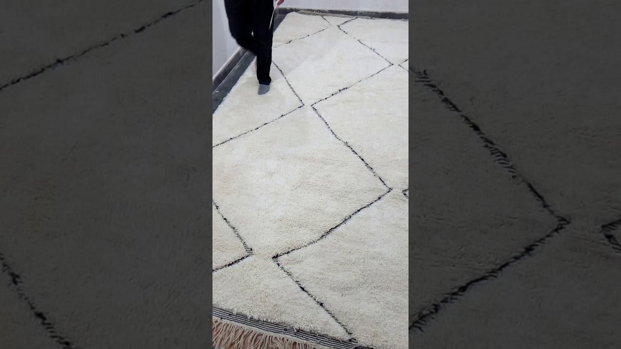 Beni Ouarain From Morocco - Moroccan beni ourain rug Style - Wool  - Handmade rug - Berber Rugs