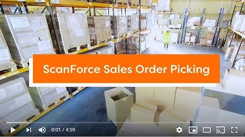 ScanForce Sales Order Picking