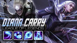 DIANA MONTAGE - DIANA CARRY | Ez LoL Plays #537 [60 FPS]