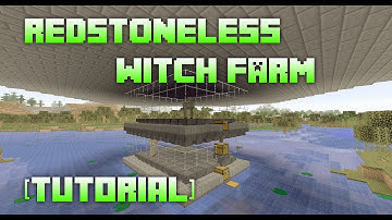 Redstoneless Witch Farm [Tutorial] Minecraft 1.10