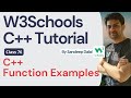 C++ Tutorial • C++ Function Examples • W3Schools • Object Oriented Programming using C++ Tutorial