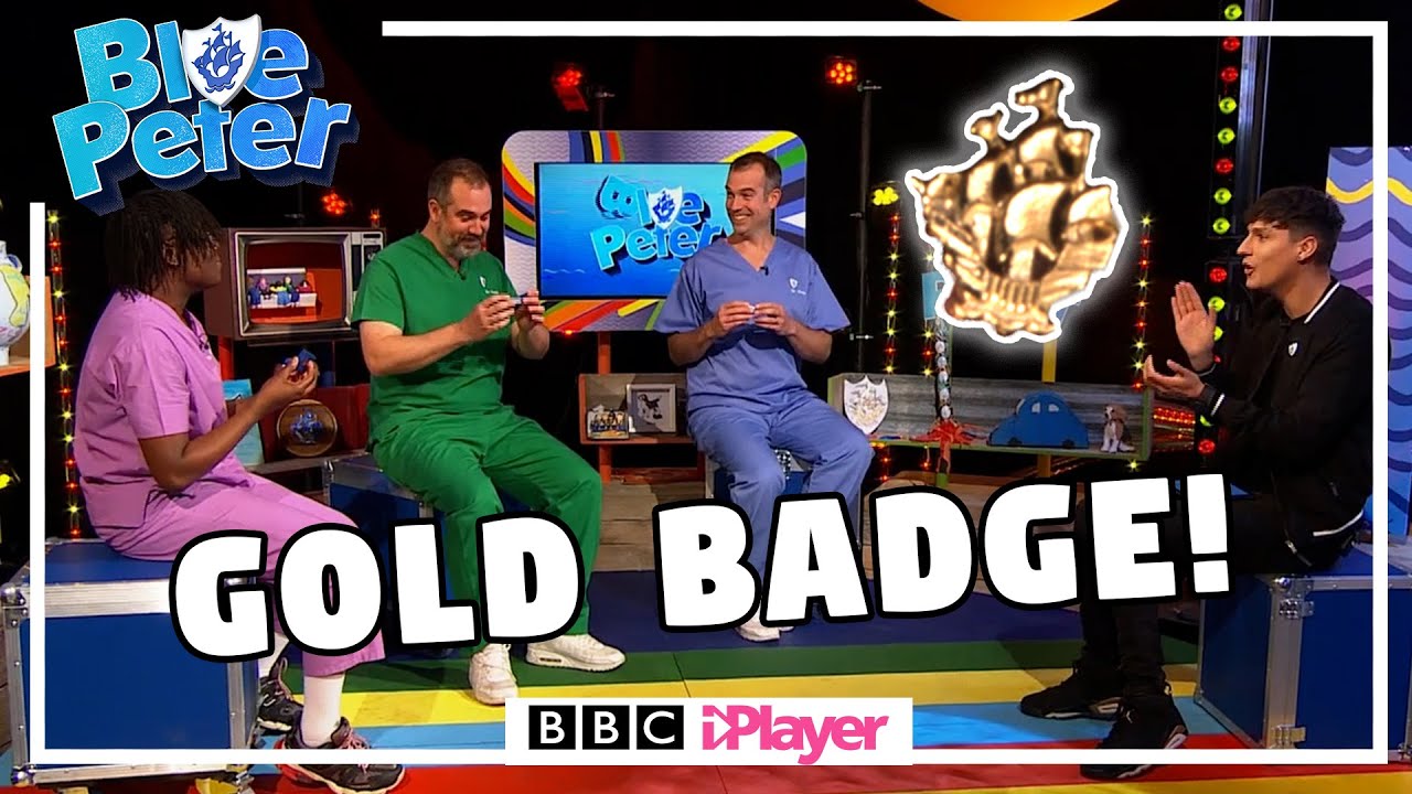 Play: Operation Ouch Doctors Surprised with Blue Peter Gold Badges: a proper feel-good CBBC moment