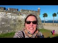 Walking the St Augustine Fort, inside Castillo de San Marcos,