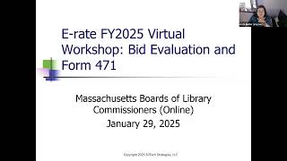 E-Rate Webinar (Funding Year 25) - #3 - Bid Evaluation, Form 471